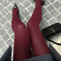 Collants bordeaux