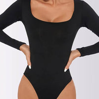 Thong bodysuit met lange mouwen